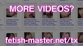 Japanese Asian Tongue Spit Element Nose Licking Sucking Kissing Handjob charm - More at fetish-master.net